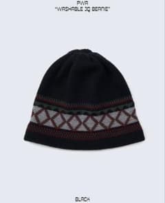 PWA WASHABLE JQ BEANIE Black ビーニー ニットのサムネイル