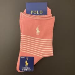 ラルフローレン　ピンク ストライプ ソックスのサムネイル