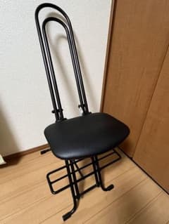極美品】ルネセイコウ RST-BK 折りたたみ式 チェア ブラック 椅子 