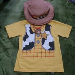 ウッディーコスチューム帽子＆Tシャツセット120cmのサムネイル