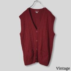 Vintage｜Vネックニットベスト