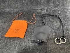 HERMES エルメス クロシェット キーリング付き ネックレス