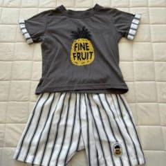 パイナップルプリント Tシャツとショートパンツセットのサムネイル