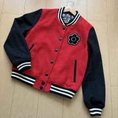 MARY QUANT マリークワント スタジャン M 赤 黒ブルゾン ジャケット