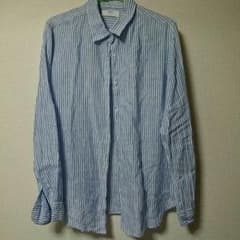 ２度着用 UNIQLO リネンシャツ Lサイズのサムネイル