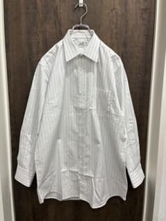 90s HERMES エルメス 長袖シャツ ストライプシャツ セリエボタン 40