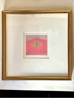 美品100枚限定】高北幸矢 直筆サイン入額装版画「Tomato」1986年作