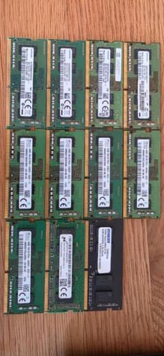ノートPC用メモリ 11枚セット 計48GB DDR4のサムネイル
