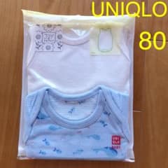 【新品未開封】ユニクロ 肌着 ロンパース　80のサムネイル