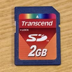 Transcend 2GB SD memory card