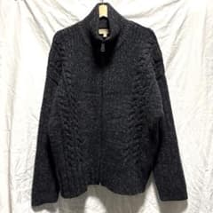 BURBERRY カシミヤ ドライバーズニット ジップアップ グレー - メルカリ
