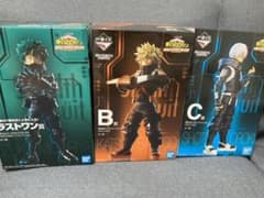 僕のヒーローアカデミア 1番くじ 緑谷出久 爆豪勝己 轟焦凍 フィギュア セットのサムネイル