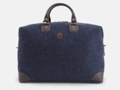 アーカイブ 新品 Aquascutum フエルトボストンバッグ インクブルー 