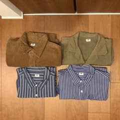 【値下げ】ユニクロ シャツ 4枚セット まとめ売り Lサイズのサムネイル