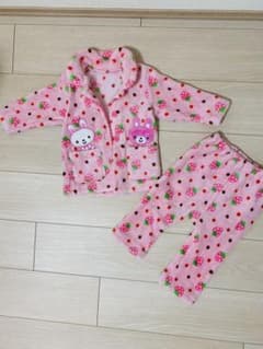 可愛いピンクの起毛パジャマのサムネイル