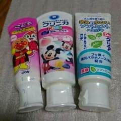 子供用 歯みがき粉 ３本(こどもハミガキ・クリニカキッズ・ソフトミント)のサムネイル