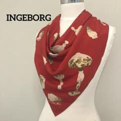 vintage インゲボルグ　ピンクハウス シルクスカーフ　ヴィンテージ