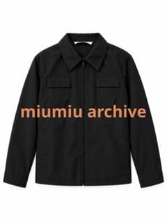 90's archive MIU MIU ナイロンジップアップシャツジャケットS - メルカリ