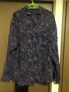 古着 柄シャツ 紫のサムネイル