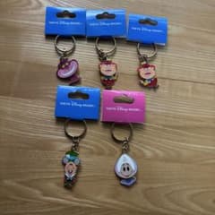 【定価3000円】東京ディズニーリゾート 不思議の国のアリスキーホルダー５個のサムネイル