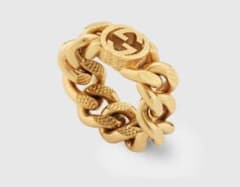GUCCI インターロッキングGチェーン リング - メルカリ