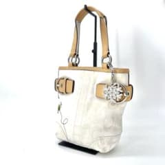 COACH✨Vintage White Handbag Bee Charm