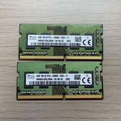 SK hynix 4GB PC4-2666VノートPC用メモリ 2枚組 - メルカリ