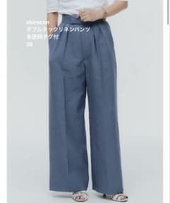 今期未使用タグ付き yori shirocon ダブルタックリネンパンツ - メルカリ