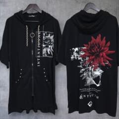美品 SEX POT ReVeNGe 半袖パーカー チェーン スタッズ バラ柄 - メルカリ