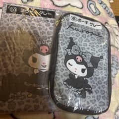 Sanrio クロミ ミラー ポーチ グレー セット