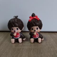 Monchhichi モンチッチ めじるしアクセサリー キーホルダー 2個セットのサムネイル