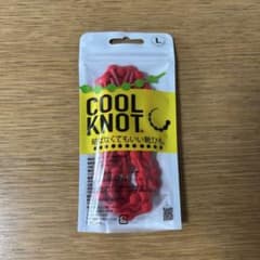 COOL KNOT 結ばない靴ひも レッド Lサイズのサムネイル