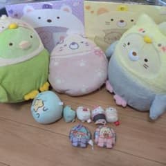 すみっコぐらし　うちわカバー　ぬいぐるみ　1番くじ