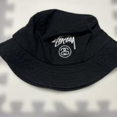 old STUSSY レアお早めに！モノグラム バケットハット S/M 黒 Stussy バケットハット ブラック S/M - メルカリ
