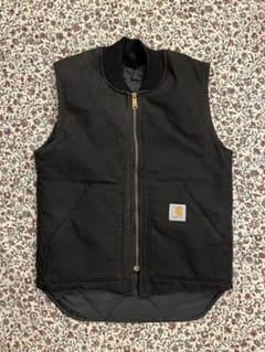 Carhartt カーハート ブラック ベスト　アメリカ製　腰ゴム CARHARTT DUCK VEST BLACK 腰ゴムモデル | CEREAL（シリアル）