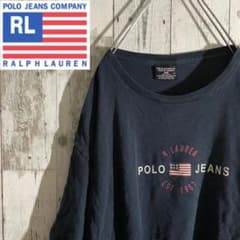 【激レア】古着 POLO JEANS ラルフローレン Tシャツ 黒のサムネイル