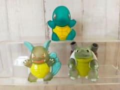 ポケモンキッズ 指人形 ゼニガメ カメール カメックス クリア 進化3体