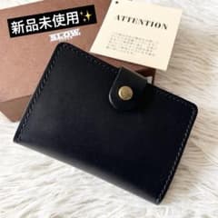 新品✨SLOW スロウ 二つ折り財布 レザー コインキャッチャー ブラック 