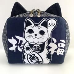 ❤️福を呼ぶだるまさん　ミニショルダーバック、招福招き猫フルオープンポーチ ❤️福を呼ぶだるまさん ミニショルダーバック、招福招き猫フル
