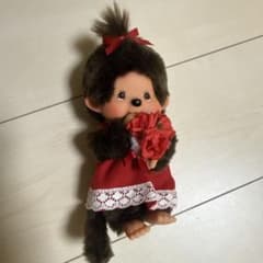 モンチッチ ぬいぐるみ マスコット 赤いドレスのサムネイル