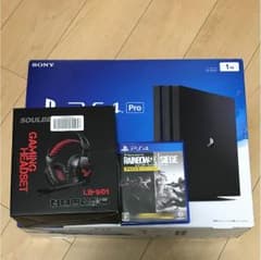 PS4 pro 1TB+ソフト+ヘッドセットのサムネイル