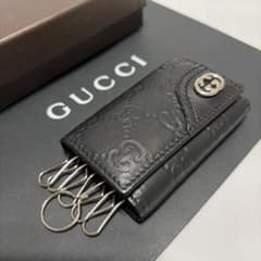 グッチ GUCCI 6連キーケース インターロッキングG レザー - メルカリ