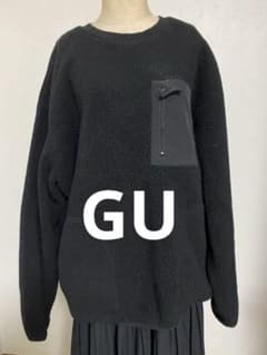 GU ボアジャケット ブラック 341-327053のサムネイル