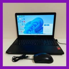 Y408 富士通ノートパソコンSSDメモリ8G高速Windows11オフィス付き