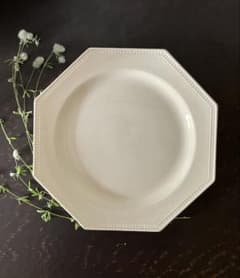 美品　クレイユモントロー　オクトゴナル　ディナープレート　フランスアンティーク フランスアンティーク クレイユモントロー オクトゴナルディナー