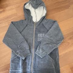 BRANSHES フード付きパーカー 100cm グレーのサムネイル