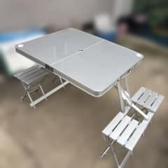 Coleman アルミニウムピクニックテーブル　椅子付き Coleman アルミニウムピクニックテーブル 椅子付き - メルカリ