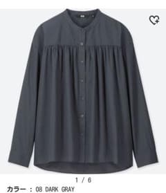 値下げしました！UNIQLO  コットンギャザーブラウスのサムネイル