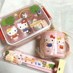希少レア　ハローキティ　マイメロ　缶バッグ　お弁当セット　1999 平成レトロ ハローキティ - ハローキティ マイメロ ランチボックス お弁当箱