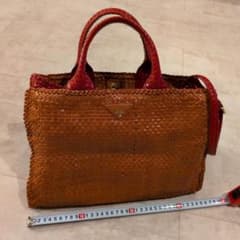 PRADA 編み込みレザー トート2wayお値下げ中。のサムネイル